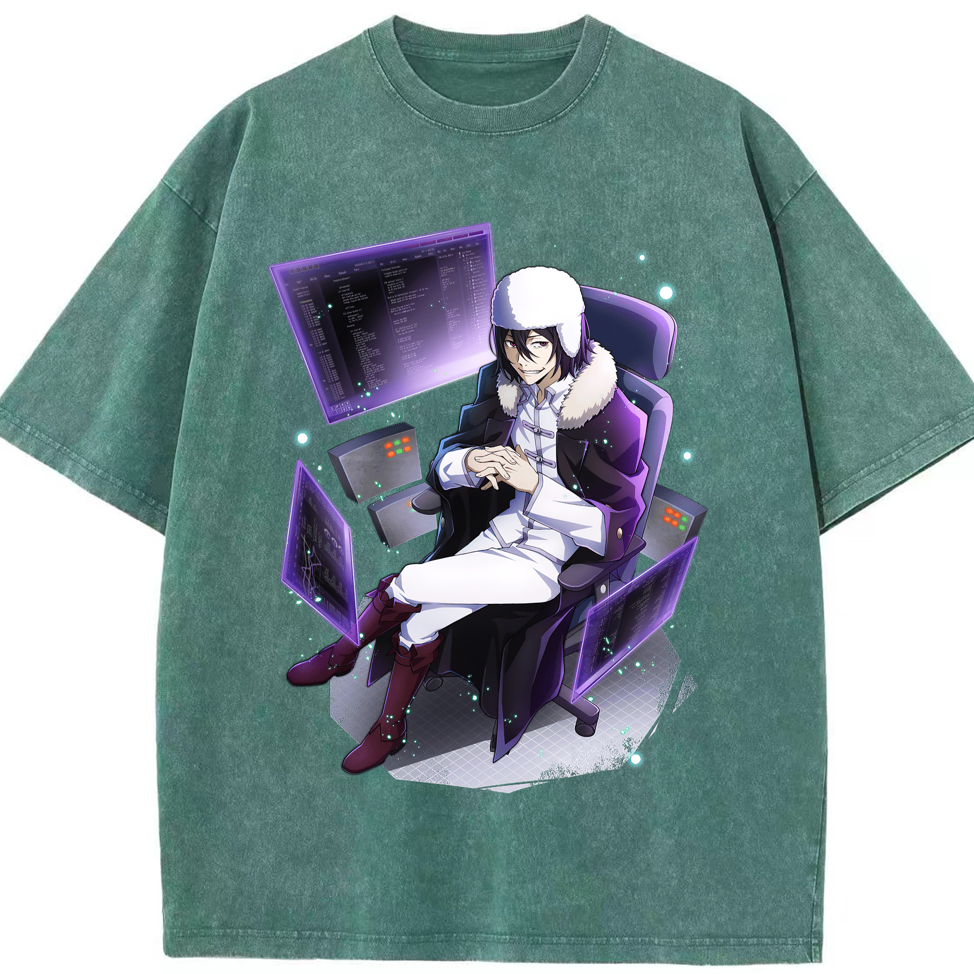 （画像用） 文豪ストレイドッグス Bungo Stray Dogs 綿100% ヴィンテージ風 半袖Tシャツ（フロントプリント）